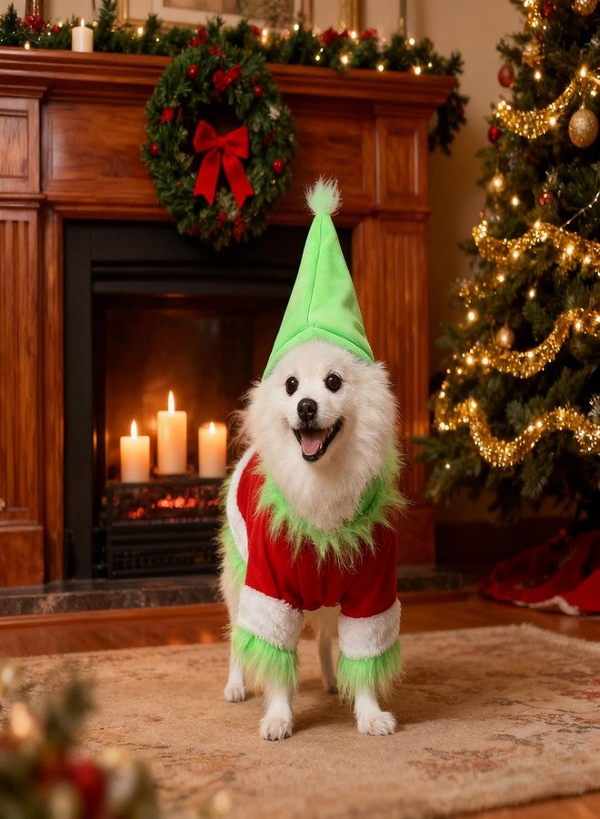 Yoption Christmas Dog Costume, Green Character Hoodie, Christmas Cosplay Dress Up for Puppy, Dogs, Cats (XXL) - Image 4